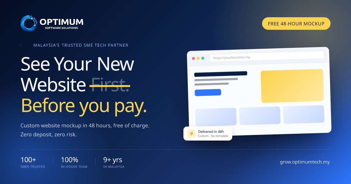 Optimum Technology — See Your New Website First. Before You Pay.